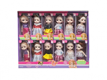 Кукла арт. LL066 Шарнирная в ассортименте (12 шт) в кор.= Кукла арт. LL066 Шарнирная в ассортименте (12 шт) в кор.=
