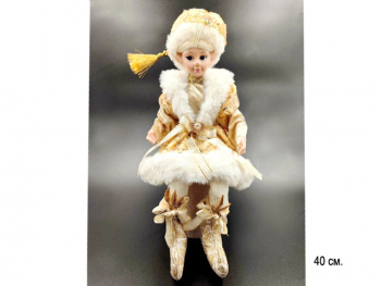 им Эльф арт. ES324-601 Мальчик в золотисто-белом костюме 40 см в пак.