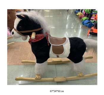 Качалка арт. 544-26 Лошадь "Зорька" плюшевая 67*34*60 Качалка арт. 544-26 Лошадь "Зорька" плюшевая 67*34*60