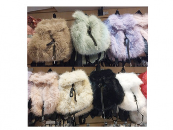 Рюкзак арт. 24-936-7-709 Меховой цвета микс в пак.