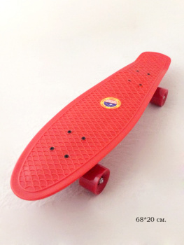 Скейт арт. 3108PVC/027 Цвета в ассортименте (68х20) /10шт./~ Скейт арт. 3108PVC/027 Цвета в ассортименте (68х20) /10шт./~