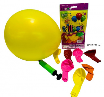Возд. шар арт. 614-8 Набор с насосом в пак.• Возд. шар арт. 614-8 Набор с насосом в пак.•