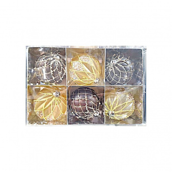 Шары арт. 803006 Набор 6 шт. d-8 см в кор.