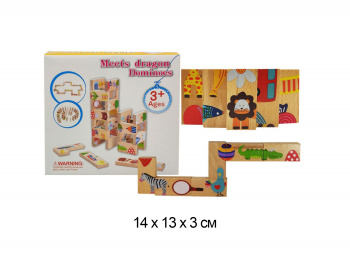 Деревянная игрушка арт. 2568-8 Домино в кор._/192 шт./