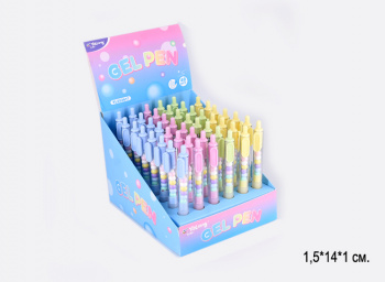 кц_Ручка шариковая арт. YL252617 Автомат  "Бусины" 1 шт. (48 шт.) шоубокс