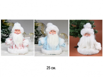 Дед Мороз арт. TG105-601 Мешок для конфет цвета микс 25 см в пак. Дед Мороз арт. TG105-601 Мешок для конфет цвета микс 25 см в пак.