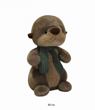 им Выдра арт. 1409-209 Серая в шарфе 40 см в пак. им Выдра арт. 1409-209 Серая в шарфе 40 см в пак.