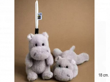 им Бегемот арт. 209018 Брелок на шнурке 18 см в пак.