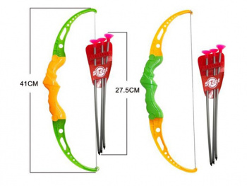 Лук арт. 4200" Со стрелами в пакете 41*15*4 Лук арт. 4200" Со стрелами в пакете 41*15*4