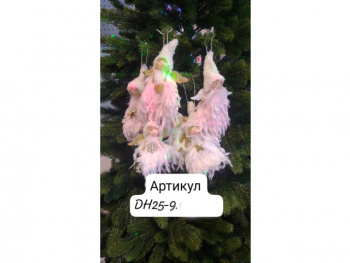 Игрушка-подвеска арт. 25DH9-502 Девочка-ангел цвета микс Набор 6 шт. в пак.