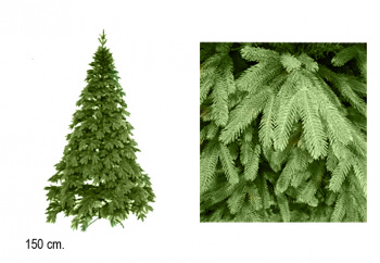 Елка 150 см арт. 2023-601-150 Зеленая №1 комбинир. литье с пвх в кор.