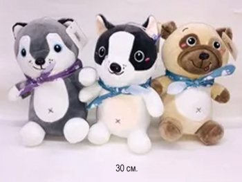 им Собака арт. 7429 С ленточкой в ассортименте 30 см в пак.) им Собака арт. 7429 С ленточкой в ассортименте 30 см в пак.)