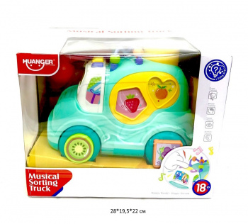 Логика арт. HE0547 Сортер Машина на батар. муз. в кор._ Логика арт. HE0547 Сортер Машина на батар. муз. в кор._