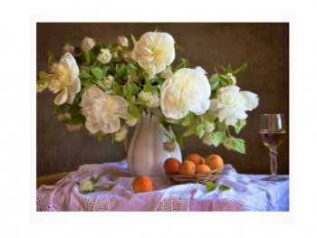 Картина по номерам арт. RA73461 Букет пионов в вазе 40*50 в кор.