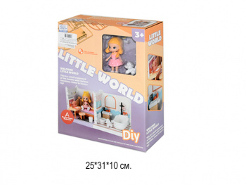 Дом для кукол арт. 8971-A "Комната девочки с собачкой "_/24шт./ Дом для кукол арт. 8971-A "Комната девочки с собачкой "_/24шт./