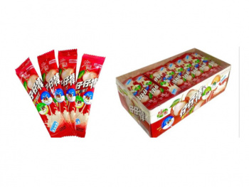 Конфета арт. 002138-1 Карамель на палочке "Личи со сливками" 320 г в кор.*