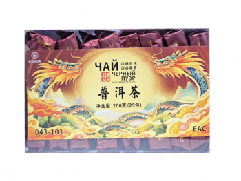 Напиток арт. 048492 Чай Черный пуэр 8 г 25 пак. 200 г упаковка*
