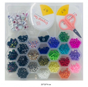Набор для плетения арт. MH26-1 Бусины, бисер с аксессуарами в кор.~