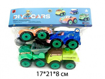 Машина констр. арт. JD1899-13A Строительная техника Набор 4 шт. в пак._/48 шт./