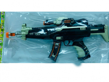 Оружие арт. 819C Автомат на батар. свет, звук в пак.~