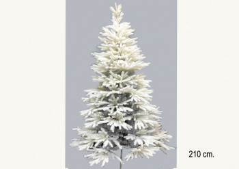 Елка 240 см арт. 2031-601-240 Белая №10 комбинир. литье с пвх в кор.