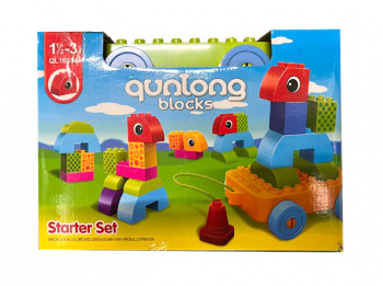 Конструктор арт. 10554 "Зверюшки" блоки в кор._