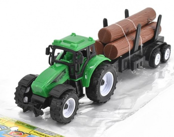 Трактор арт. 669-13 С дровами в прицепе инерц. в пак. 30*13*6 Трактор арт. 669-13 С дровами в прицепе инерц. в пак. 30*13*6